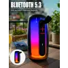 RGB LED Taşınabilir Bluetooth Speaker Güçlü Bas Ses Type-C Şarj Girişli