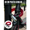 Şeffaf PVC Kaplamalı Anahtarlı Bisiklet Kilidi ile Güvenli Park Deneyimi