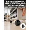 Sehpa ve Ekipmanlar İçin 4 cm Kilitsiz Ayak Tekli