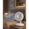 Sessiz Çalışan Mini Masaüstü Fan 2 Kademeli Otomatik Salınımlı