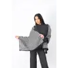Şık Kullanım Pamuk Polyester Şal-GRİ
