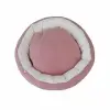 Simit Kedi ve Küçük Irk Köpek Yatağı Pembe
