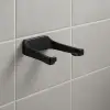 Siyah Tuvalet Kağıdı Tutucu Mat Kaplama Banyo Peçetelik
