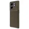 Smart 9 Kılıf Auto Focus Karbon Kapak - Kahverengi