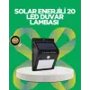 Solar Enerjili 20 LED Hareket Sensörlü Duvar Lambası