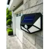 Solar LED Bahçe Aydınlatma Lambası 3 Işık Modlu Sensörlü Duvar Tipi Dış Mekan