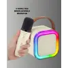 Taşınabilir Karaoke Mikrofon Seti Bluetooth Hoparlörlü