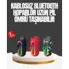 Taşınabilir Şarjlı Bluetooth Hoparlör Güçlü Bas