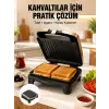 Tost Makinesi Yapışmaz Plaka 1500 Watt Güçlü Performans Yeni Nesil