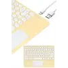 Touchpad Uyumlu Bluetooth Klavye Slim Kablosuz Wifi Q Klavye