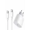 Type-C Hızlı Şarj Özellikli Cihazı USB-C Kablo Dahil