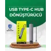 Type‑C Dönüştürücü – 2×USB3.0, SD/MS, 4K HDMI & RJ45 ile Profesyonel Kullanım