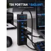 USB Hub 7 Port USB 3.0 Çoklayıcı Windows Uyumlu