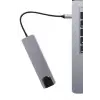 Usb Type-c Hub Dönüştürücü Çevirici Çoklayıcı Macbook Çevirici 8 Portlu