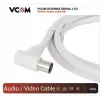 Vcom CV601R 5mt Analog Beyaz Tv Kablosu