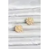 Vintage Model Gold Renk Düğme veya Manşet Broşu