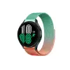Watch 22mm Metal Mıknatıslı Kordon - Turuncu-Yeşil