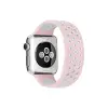 Watch 38mm Ayarlı Delikli Silikon Kordon - Pembe-Beyaz
