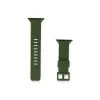 Watch 38mm KR408 Çizgili Silikon Kordon - Koyu Yeşil
