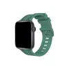 Watch 38mm KR408 Çizgili Silikon Kordon - Yeşil