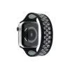 Watch 42mm Ayarlı Delikli Silikon Kordon - Siyah-Gri