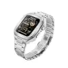 Watch 45mm Metal Petek Kasalı Kordon - Gümüş