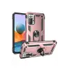 Xiaomi Redmi Note 10 Pro Kılıf Sofya Yüzüklü Silikon Kapak - Rose