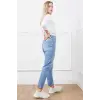 Yüksek bel mom jean pantolon