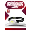 Yüksek Işıklı Şarjlı ve Sensörlü LED Kafa Lambası Kamp Lambası