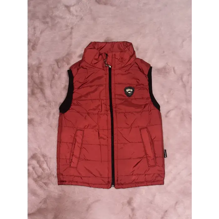 3-8 yaş cepli şişme yelek erken çocuk bordo