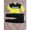 2-9 yaş beli lastikli ikili alt üst takım sarı siyah