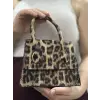 luxe leopar cilt çanta