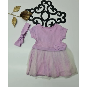 Yazlık türlü papyonlu kız taci papyonlu elbise