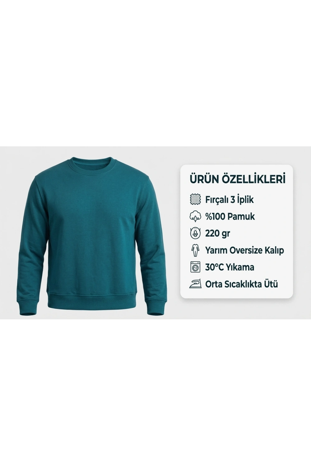 Sweatshirt - 3 İplik