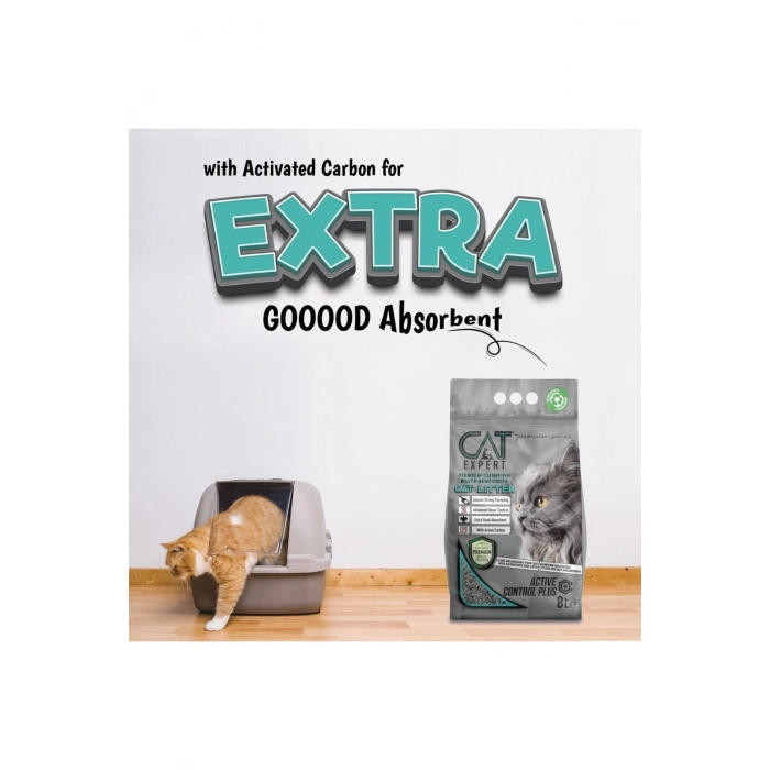 Active Control Plus Aktif Karbonlu Topaklanan Koku Hapseden 2x8 = 16 Lt Kedi Kumu