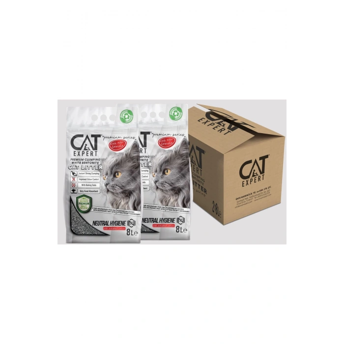 Neutral Hygiene With Activated Carbon Topaklanan Koku Hapseden Tozsuz 2x8 = 16 Lt Kedi Kumu