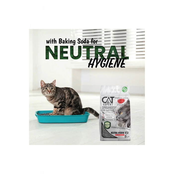Neutral Hygiene With Activated Carbon Topaklanan Koku Hapseden Tozsuz 2x8 = 16 Lt Kedi Kumu