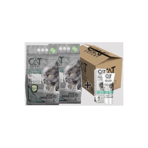 Active Control Plus Aktif Karbonlu Topaklanan Koku Hapseden Tozsuz 2x8=16 Lt Kedi Kumu + Malt Paste