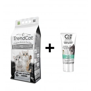 Grey Activated Control Topaklanan Koku Hapseden Tozsuz 10 Lt Kedi Kumu + Malt Paste