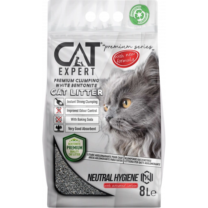 Neutral Hygiene With Activated Carbon Topaklanan Koku Hapseden Tozsuz 8 Lt Kedi Kumu