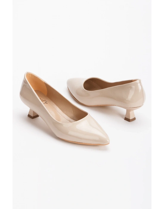 Kadın Stiletto ve Çanta Takımı Ten Rugan