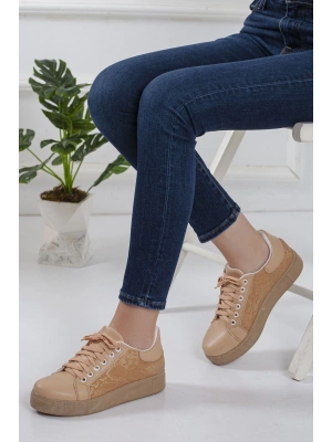 Kadın Nude Spor Ayakkabı Sneaker