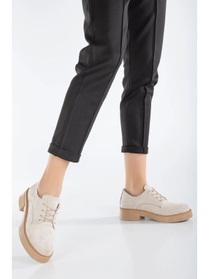Kadın İpli Loafer Bej