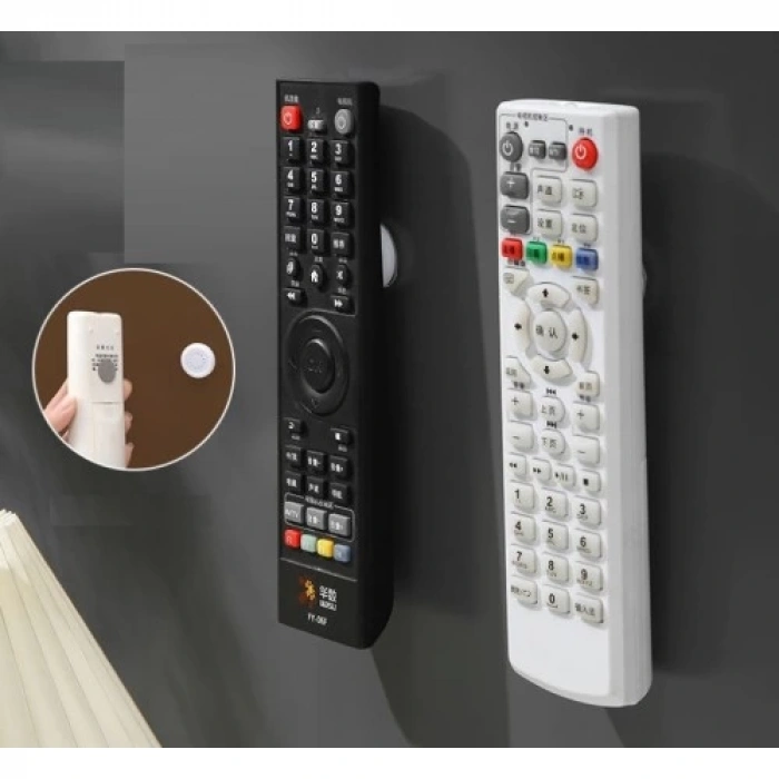 Yapışkanlı Mıknatıslı Çok Amaçlı Kumanda ve Telefon Tutucu