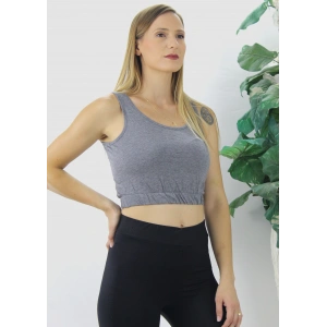 Beli Lastikli Crop Gri - Lks2907.022