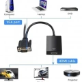 FULLY G-537K VGA TO HDMI ÇEVİRİCİ ADAPTÖR SES GİRİŞLİ