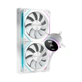 DRAGOS FROSTBİTE 240 WHİTE INTEL&AMD 240MM ISI GÖSTERGELİ ARGB SIVI SOĞUTUCU