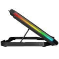 Rampage AD-RC15 SPEAR Siyah 5 Fan 2 USB RGB Işıklı 15-17 Notebook Soğutucu Stand