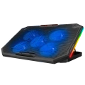 Rampage AD-RC15 SPEAR Siyah 5 Fan 2 USB RGB Işıklı 15-17 Notebook Soğutucu Stand