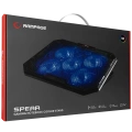 Rampage AD-RC15 SPEAR Siyah 5 Fan 2 USB RGB Işıklı 15-17 Notebook Soğutucu Stand